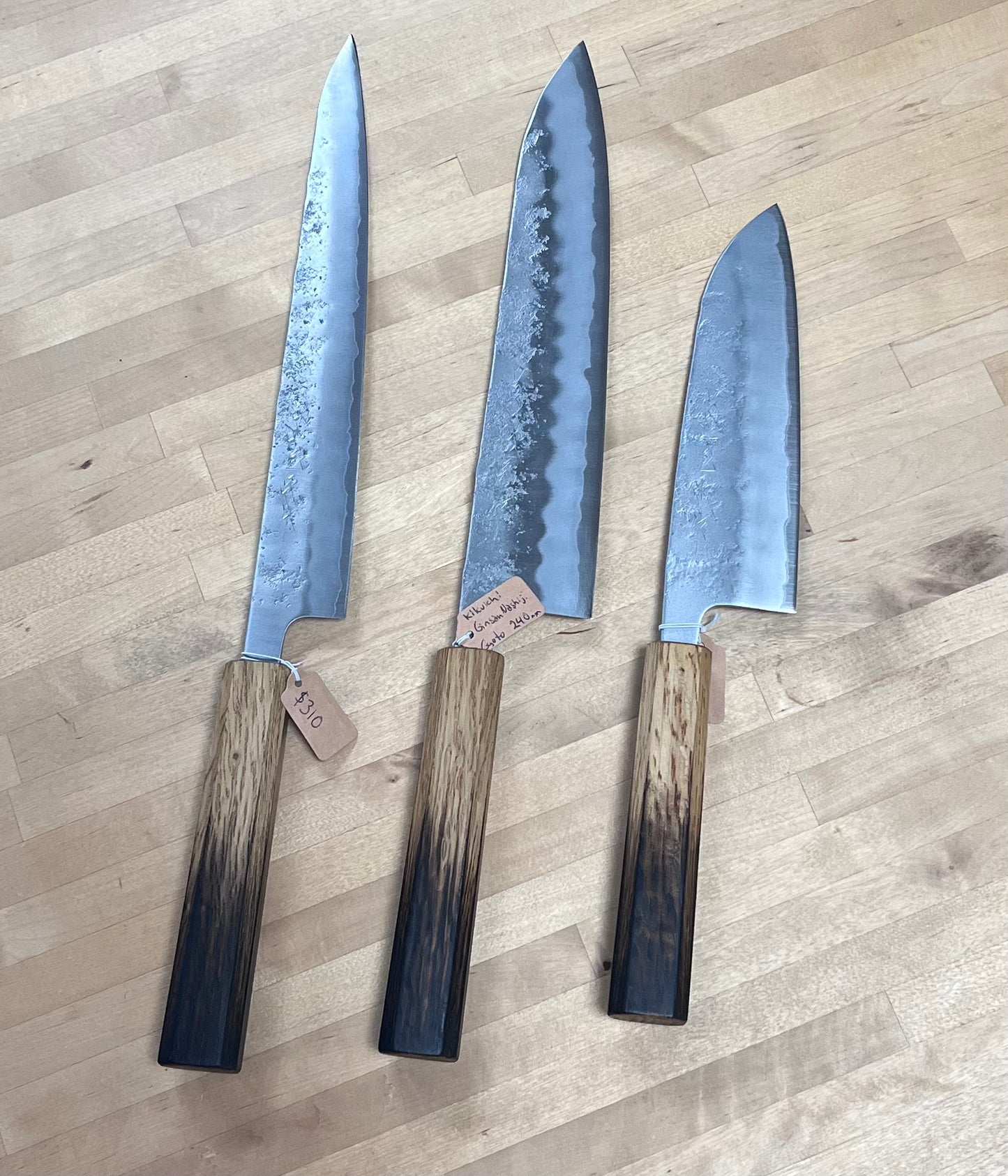 Kikuichi GN Series Ginsan Nashiji Santoku (GN165)