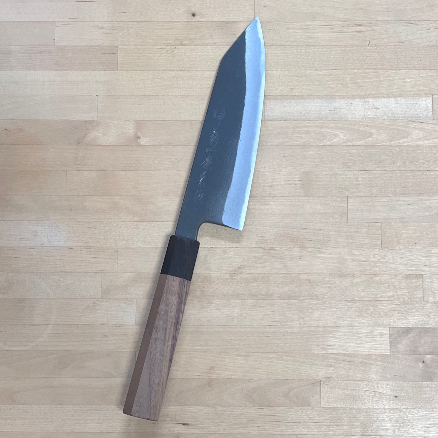 Kikuichi KURO Series Carbon Steel Clad Santoku (KURO18)