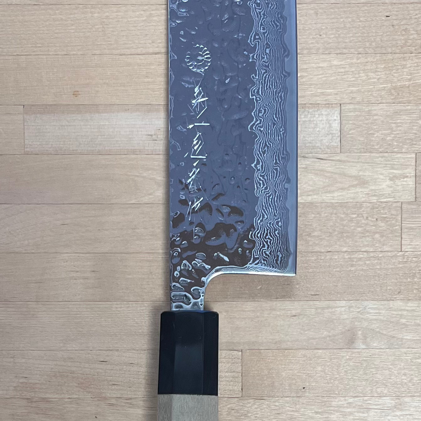 Kikuichi Mirror Damascus Series Tsuchime Nakiri (MDT67-165N)