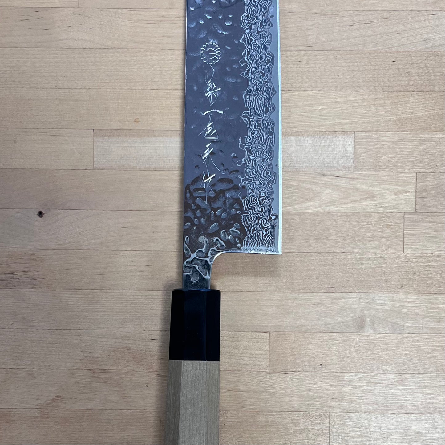 Kikuichi Mirror Damascus Series Tsuchime Kiritsuke Gyuto (MDT67-240K)